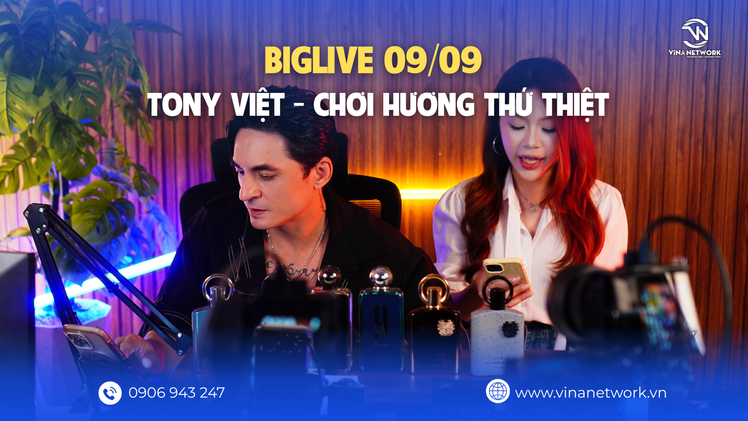 BIG LIVE TONNY VIỆT BÙNG NỔ VỚI SỰ ĐỒNG HÀNH CỦA VINA NETWORK